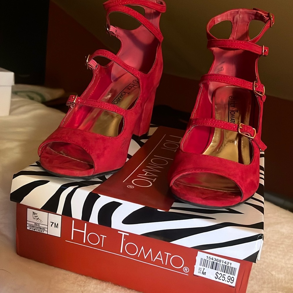 Hot Tomato Red Shoes